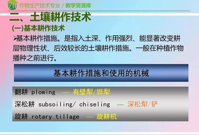 土壤耕作法详解：基本步骤与名词解释