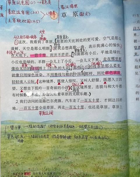草原课文第一自然段解析：感受广阔天地之美