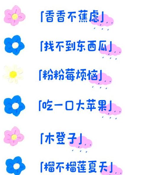 女生专属：清新水果网名推荐