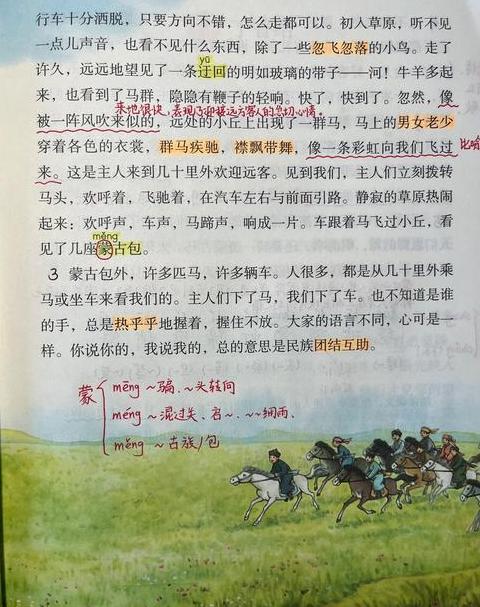 六年级上册草原生字解析：同音字与风景描写