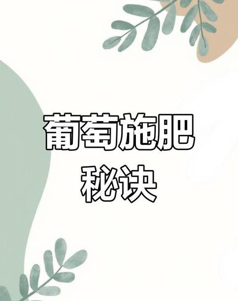 新栽茉莉香葡萄除草攻略：选对药，护葡萄，助丰收