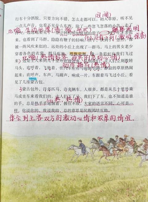 草原首段解析：描绘草原美景与作者情感