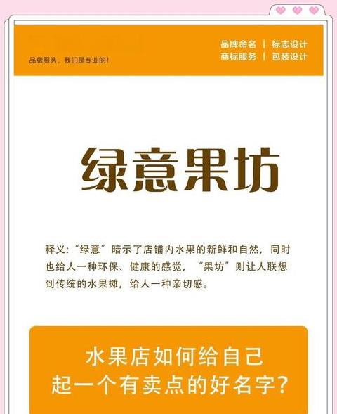名字水果网名