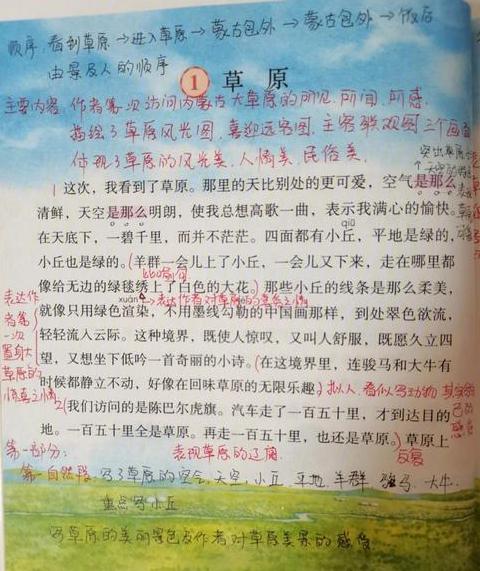 六年级上册草原课文生字拼音及组词汇总